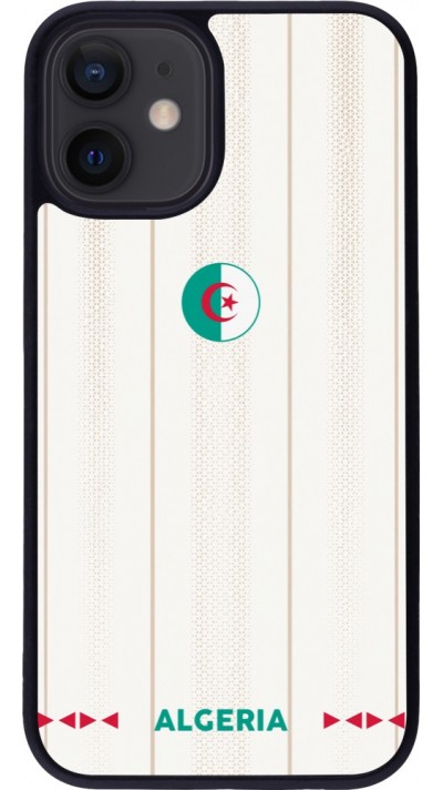 iPhone 12 mini Case Hülle - Silikon schwarz Algerien 2026 personalisierbares Fussballtrikot