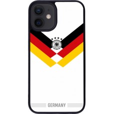 iPhone 12 mini Case Hülle - Silikon schwarz Deutschland 2026 personalisierbares Fussballtrikot