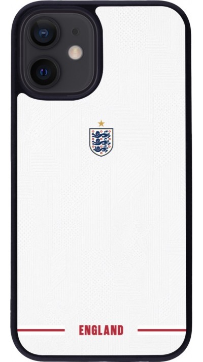 iPhone 12 mini Case Hülle - Silikon schwarz England 2026 personalisierbares Fussballtrikot
