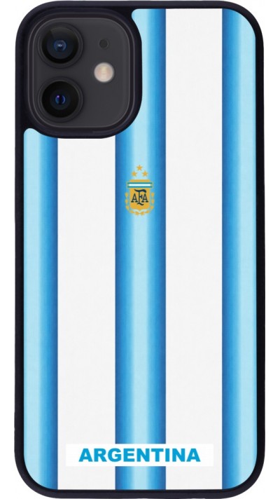 iPhone 12 mini Case Hülle - Silikon schwarz Argentinien 2026 personalisierbares Fussballtrikot