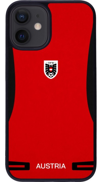 iPhone 12 mini Case Hülle - Silikon schwarz O?sterreich 2026 personalisierbares Fussballtrikot