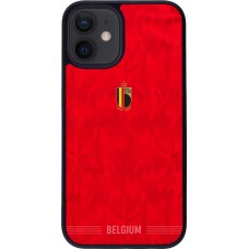 iPhone 12 mini Case Hülle - Silikon schwarz Belgien 2026 personalisierbares Fussballtrikot