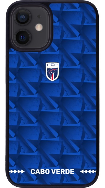 iPhone 12 mini Case Hülle - Silikon schwarz Kap Verde 2026 personalisierbares Fussballtrikot