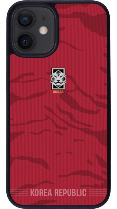 iPhone 12 mini Case Hülle - Silikon schwarz Südkorea 2026 personalisierbares Fussballtrikot