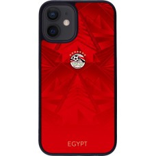 iPhone 12 mini Case Hülle - Silikon schwarz Ägypten 2026 personalisierbares Fussballtrikot