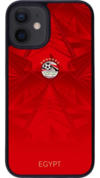 iPhone 12 mini Case Hülle - Silikon schwarz Ägypten 2026 personalisierbares Fussballtrikot