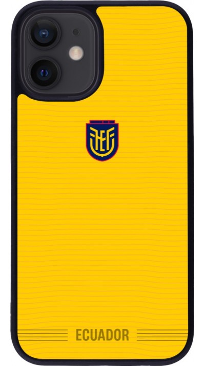 iPhone 12 mini Case Hülle - Silikon schwarz Ecuador 2026 personalisierbares Fussballtrikot