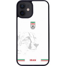 iPhone 12 mini Case Hülle - Silikon schwarz Iran 2026 personalisierbares Fussballtrikot