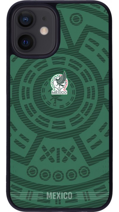 iPhone 12 mini Case Hülle - Silikon schwarz Mexiko 2026 personalisierbares Fussballtrikot
