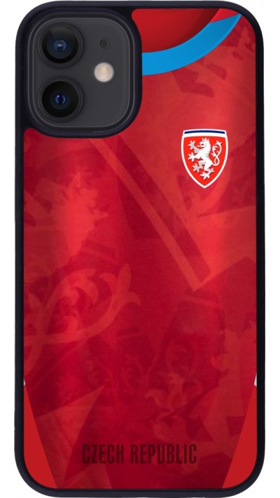 iPhone 12 mini Case Hülle - Silikon schwarz Tschechische Republik personalisierbares Fussballtrikot