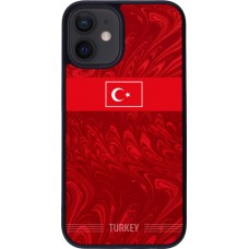 iPhone 12 mini Case Hülle - Silikon schwarz Türkei 2026 personalisierbares Fussballtrikot