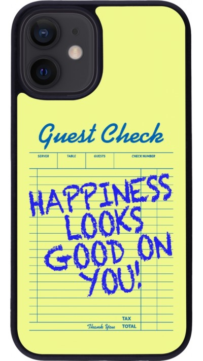 iPhone 12 mini Case Hülle - Silikon schwarz Guest check 2026