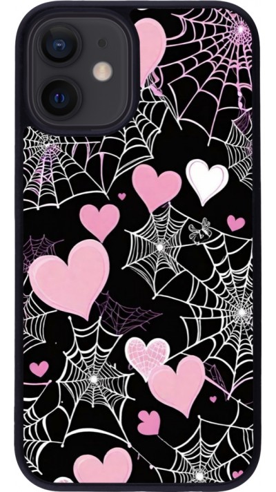 iPhone 12 mini Case Hülle - Silikon schwarz Halloween 2024 girly