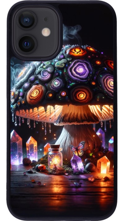 iPhone 12 mini Case Hülle - Silikon schwarz Halloween Zaubertrank Magie
