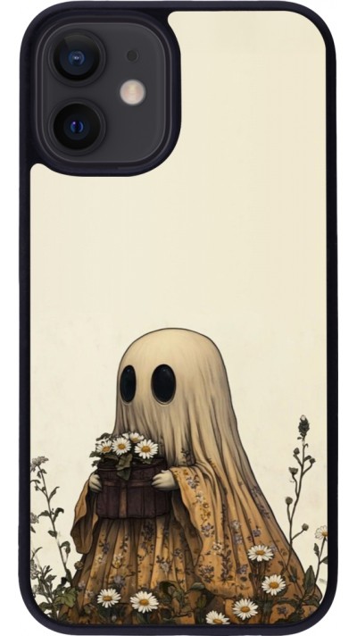 iPhone 12 mini Case Hülle - Silikon schwarz Halloween 2025 Ghost gardener