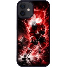 iPhone 12 mini Case Hülle - Silikon schwarz Hockey World Championship Player