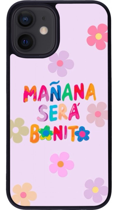 iPhone 12 mini Case Hülle - Silikon schwarz Karol G Manana sera bonito