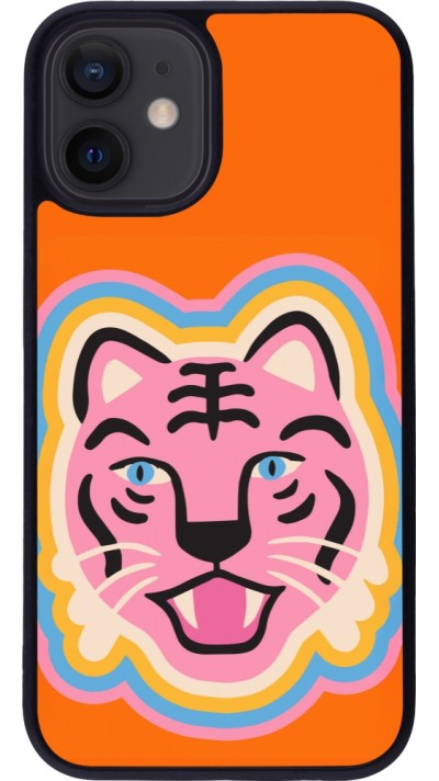 iPhone 12 mini Case Hülle - Silikon schwarz Lion colors 2026