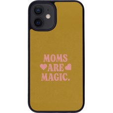 iPhone 12 mini Case Hülle - Silikon schwarz Mom 2026 Are Magic