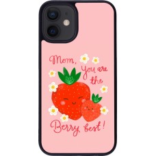 iPhone 12 mini Case Hülle - Silikon schwarz Mom 2026 Berry best