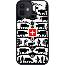 iPhone 12 mini Case Hülle - Silikon schwarz Poya Schweiz 3