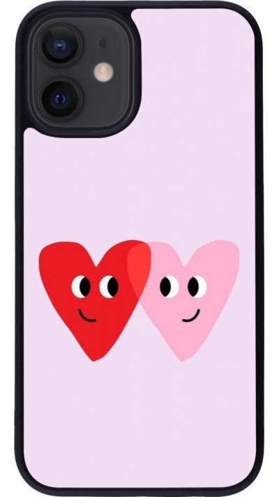iPhone 12 mini Case Hülle - Silikon schwarz Saint Valentines Day 26 Heart