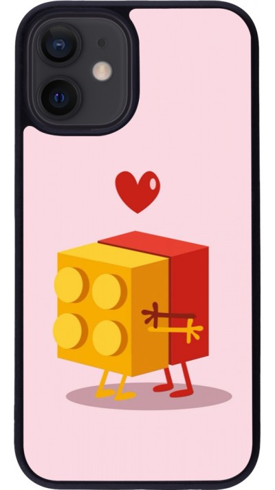 iPhone 12 mini Case Hülle - Silikon schwarz Saint Valentines Day 26 Puzzle