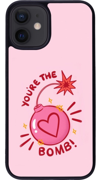 iPhone 12 mini Case Hülle - Silikon schwarz Saint Valentines Day 26 You are the bomb