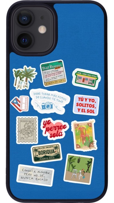 iPhone 12 mini Case Hülle - Silikon schwarz Seals of the Dominican Republic DTMF