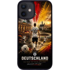 iPhone 12 mini Case Hülle - Silikon schwarz Fussball Deutschland splash 2026