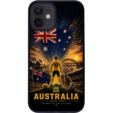 iPhone 12 mini Case Hülle - Silikon schwarz Fussball Australien splash 2026