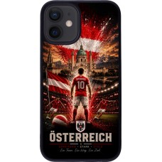 iPhone 12 mini Case Hülle - Silikon schwarz Fussball Österreich splash 2026