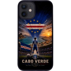 iPhone 12 mini Case Hülle - Silikon schwarz Fussball Kap Verde splash 2026