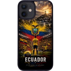 iPhone 12 mini Case Hülle - Silikon schwarz Fussball Ecuador splash 2026