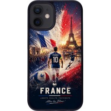 iPhone 12 mini Case Hülle - Silikon schwarz Fussball Frankreich splash 2026