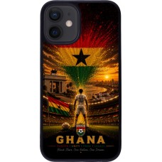 iPhone 12 mini Case Hülle - Silikon schwarz Fussball Ghana splash 2026