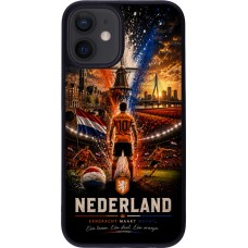 iPhone 12 mini Case Hülle - Silikon schwarz Fussball Niederlande splash 2026