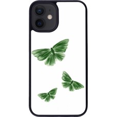 iPhone 12 mini Case Hülle - Silikon schwarz Butterflies 2026
