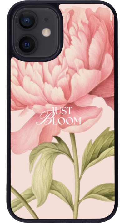 iPhone 12 mini Case Hülle - Silikon schwarz Just Bloom 2026