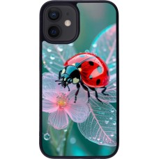 iPhone 12 mini Case Hülle - Silikon schwarz Ladybird in bloom 2026