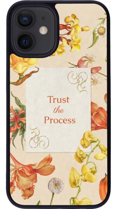 iPhone 12 mini Case Hülle - Silikon schwarz Trust the process 2026
