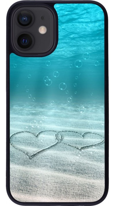 Coque iPhone 12 mini - Silicone rigide noir Summer 18 19