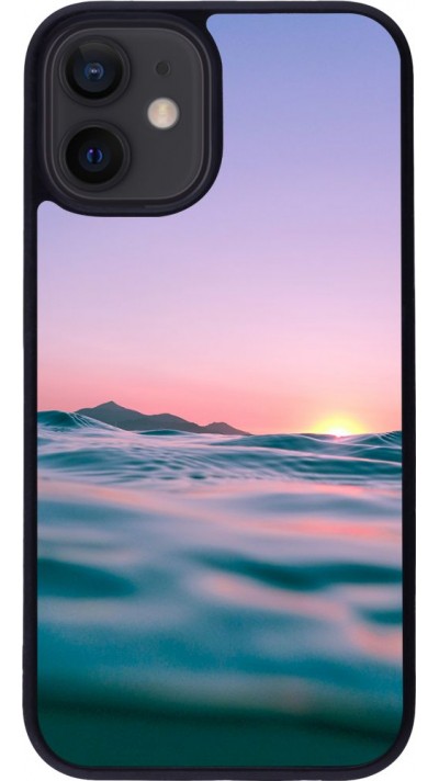 Coque iPhone 12 mini - Silicone rigide noir Summer 2021 12