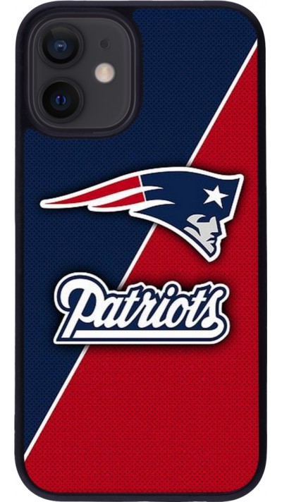 iPhone 12 mini Case Hülle - Silikon schwarz Super Bowl 26 Patriots 1