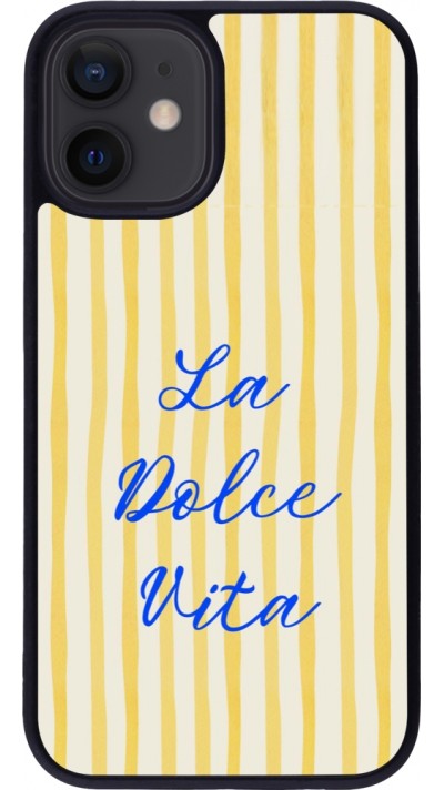 iPhone 12 mini Case Hülle - Silikon schwarz The good life 2026