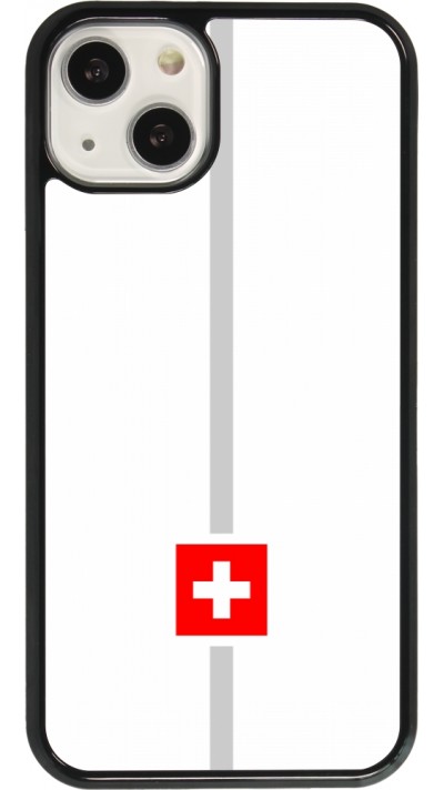 Coque iPhone 13 - Canton CH blanc