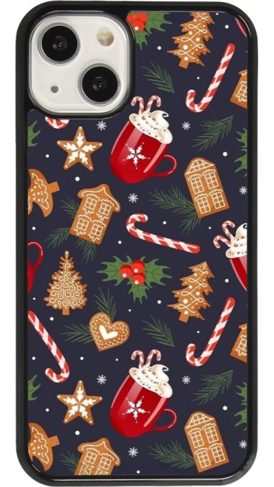 iPhone 13 Case Hülle - Christmas 25 Pattern Gingerbread House