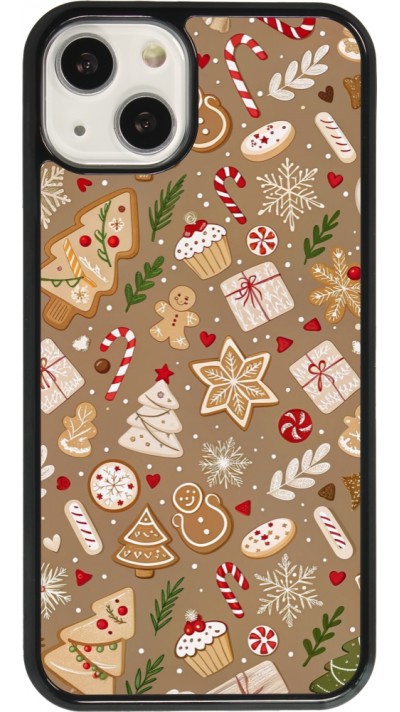 iPhone 13 Case Hülle - Christmas 25 Pattern Ginger Cookie