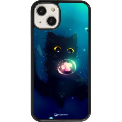 Hülle iPhone 13 - Cute Cat Bubble