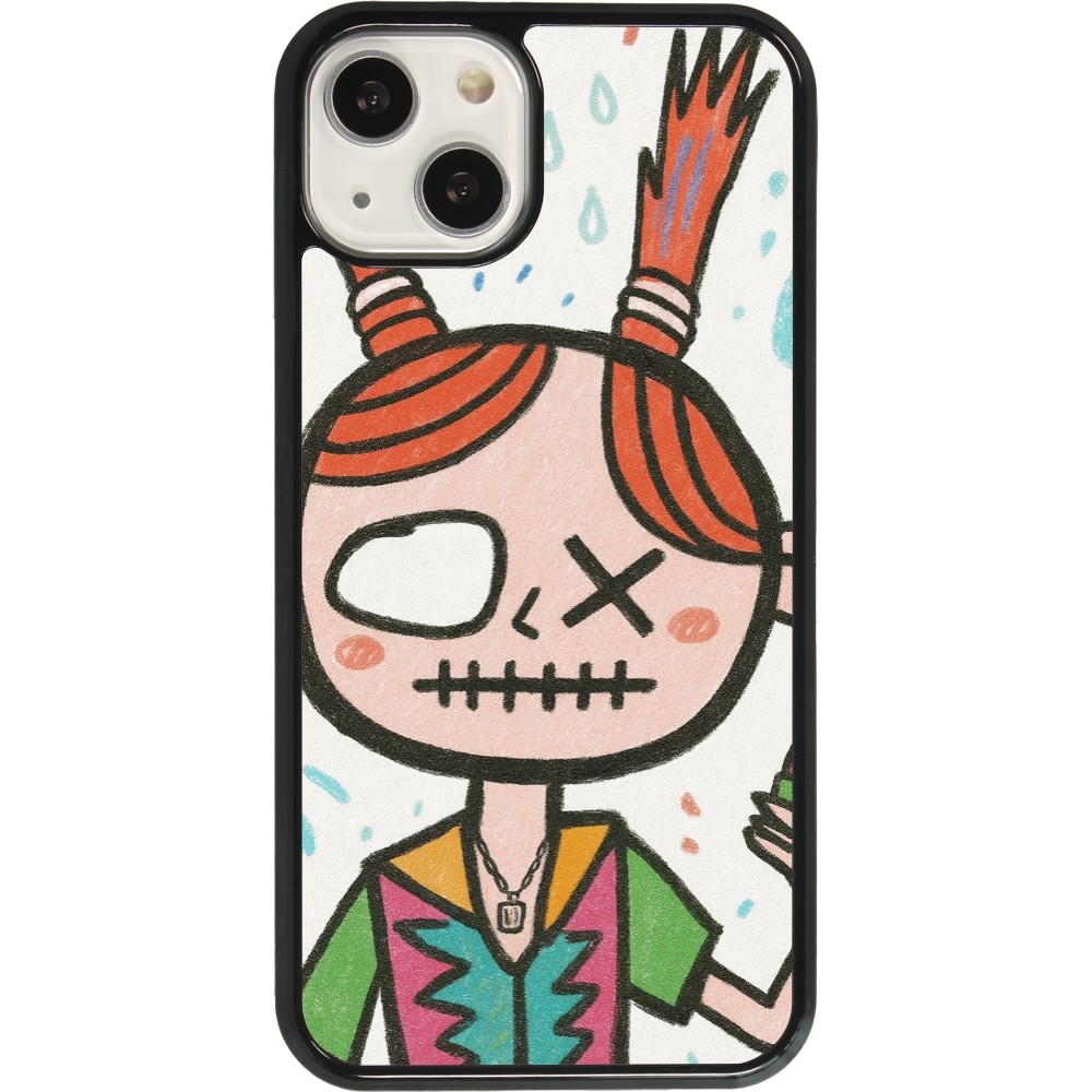 iPhone 13 Case Hülle - Little Girl Sketch